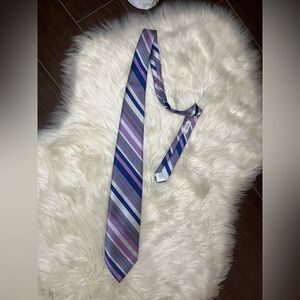 Don Loper of California Vintage purple/blue/grey stripped necktie